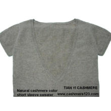 Cashmere Color Natural Sweater BV Kurzarm